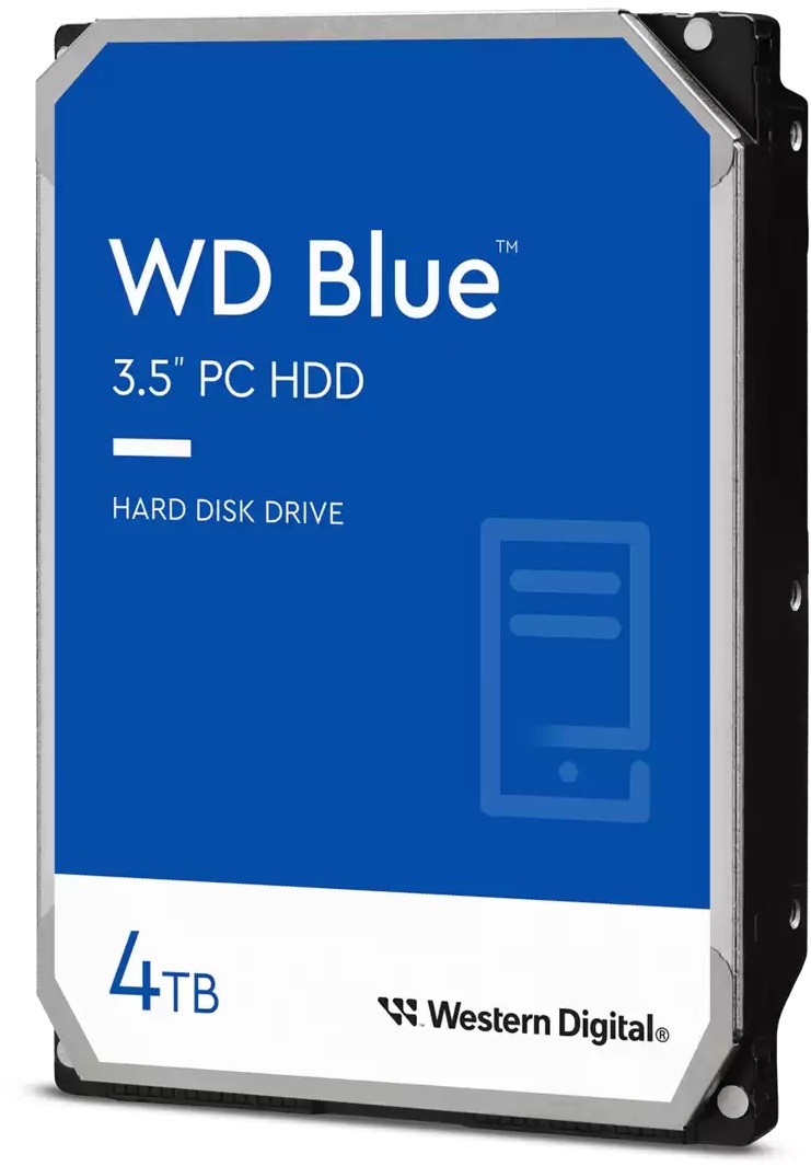 4Tb WD Blue WD40EZAX, 5400rpm, 3.5", SATA III, 256Mb