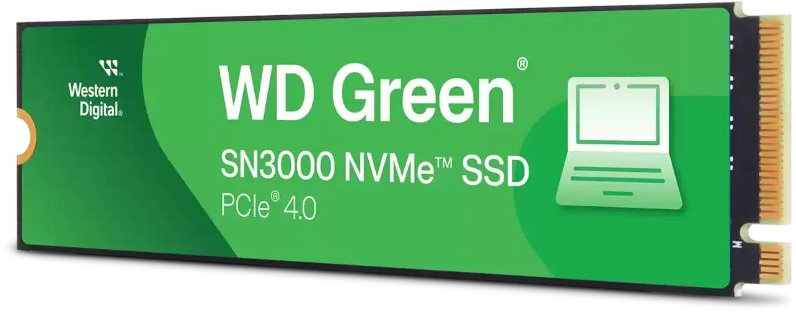 1Tb SSD WD Green SN3000 WDS100T4G0E, (5000/4200), NVMe M.2