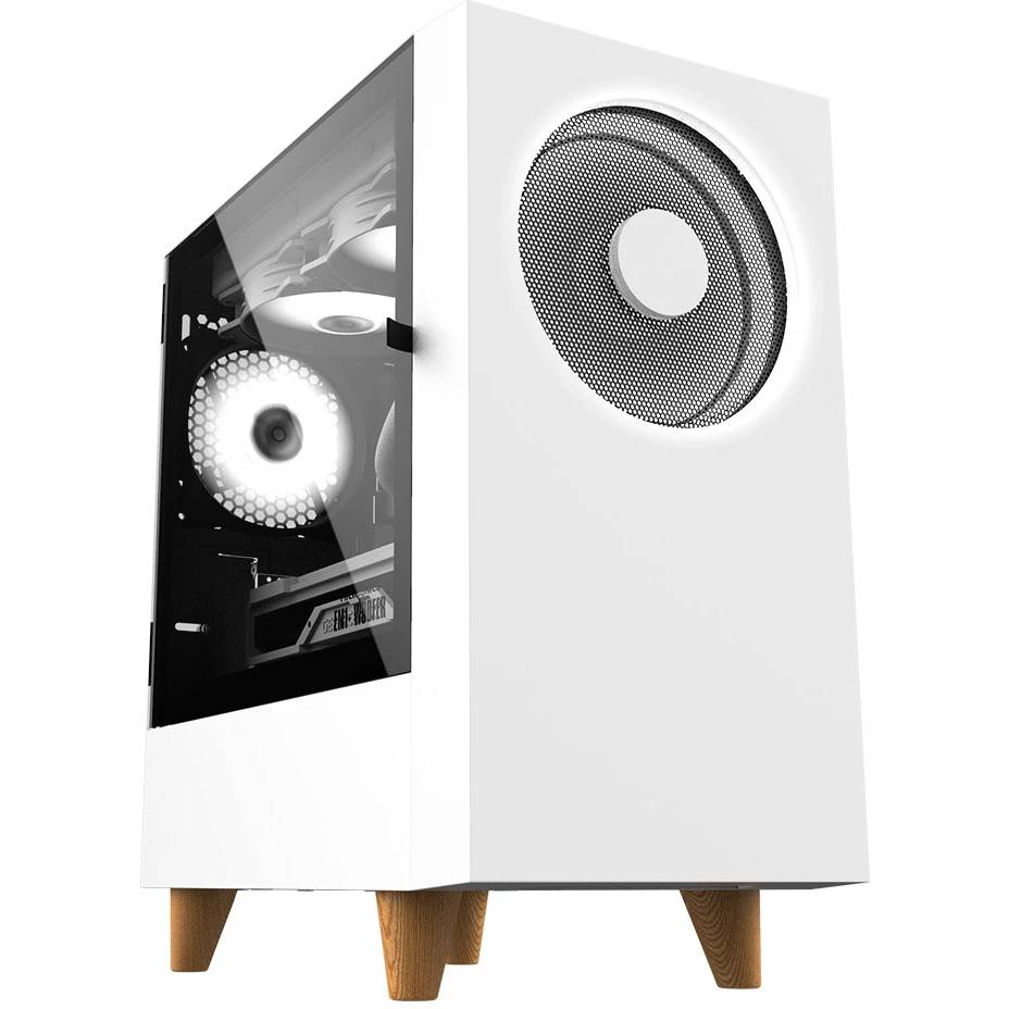 Корпус WIZMAX EM1 Woofer White, без БП, mATX