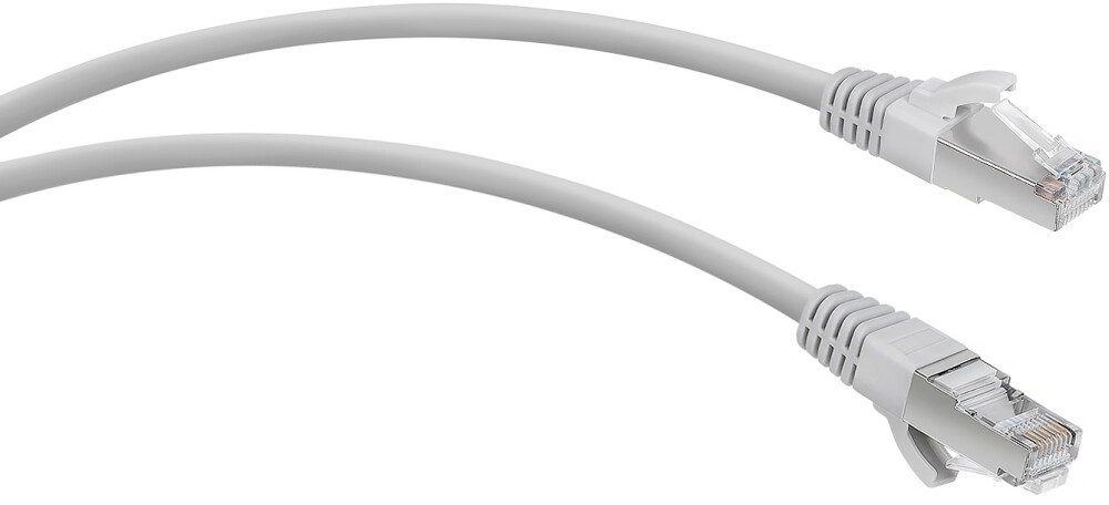 Патч-корд 0.3м, F/UTP cat.5e, WRline WR-PC-RJ45-FTP-5E-0.3-GY, серый