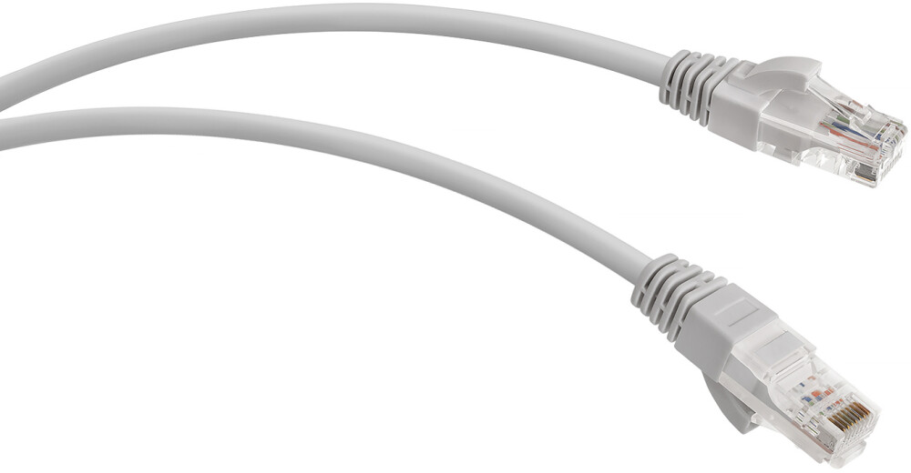 Патч-корд 0.5м, UTP cat.5e, WRline WR-PC-RJ45-UTP-5E-0.5-GY, серый