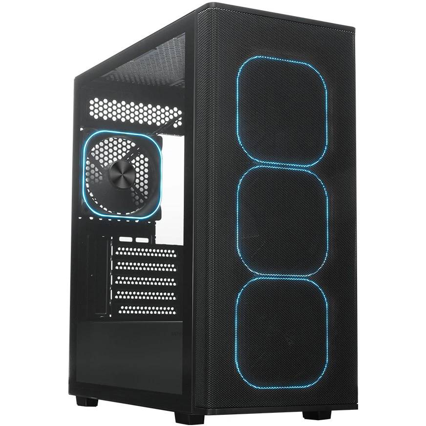 Корпус XASTRA A300 4ARGB-C6 Black (A300M-4FG12A-C6), без БП, mATX