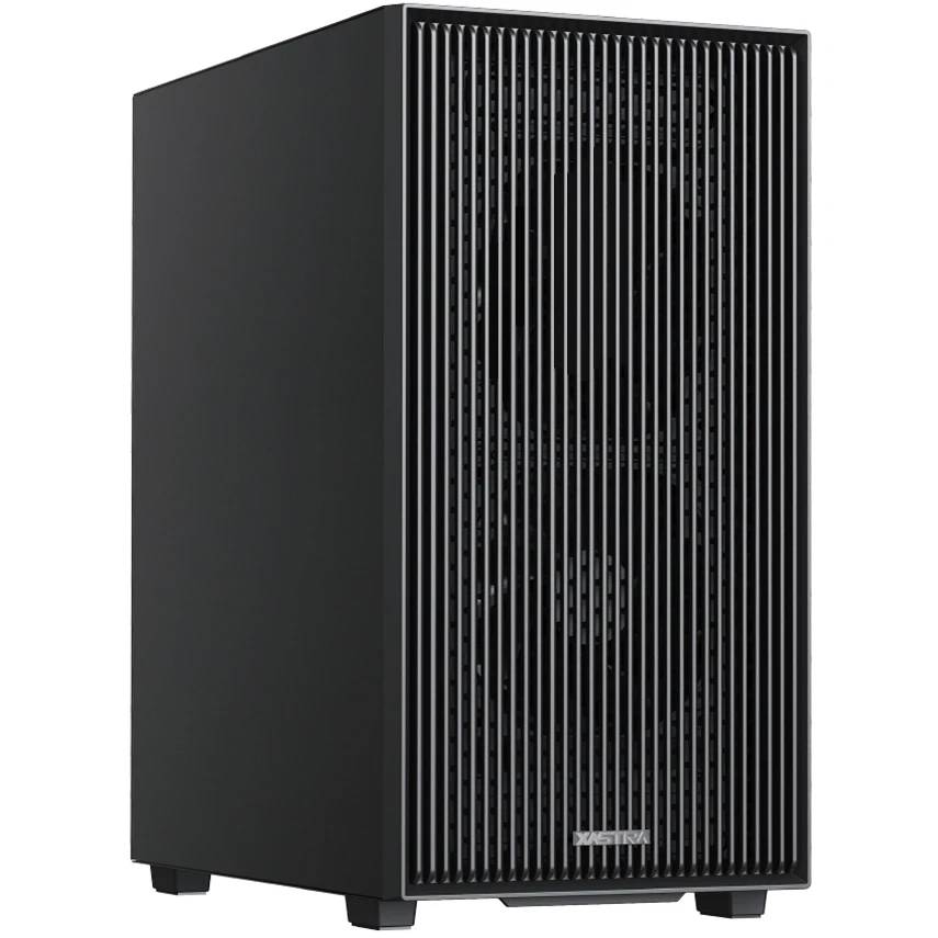 Корпус XASTRA A307M 2BK SI Black (A307M-2FC12BK-SI), без БП, mATX