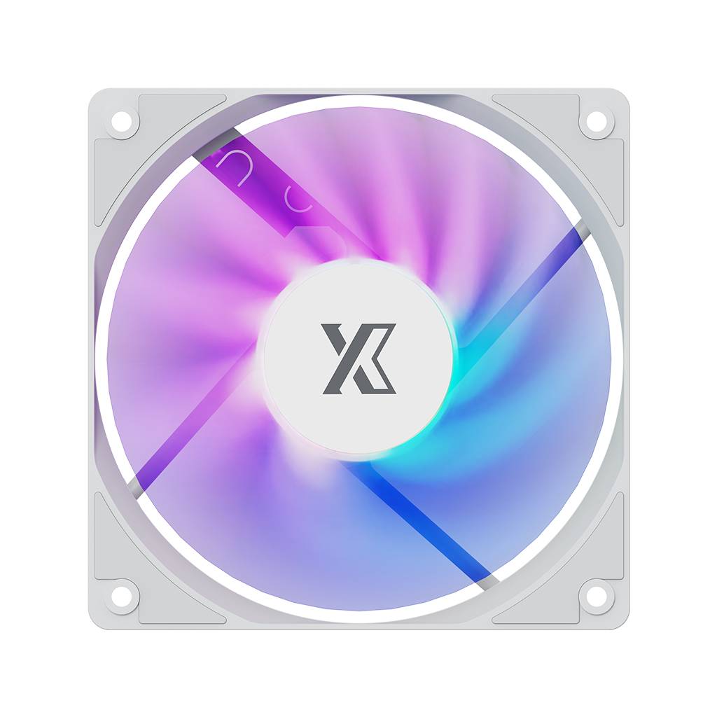 Вентилятор 12x12см XASTRA FC120W ARGB White Reverse (FC120-1WA-SRX-GL)
