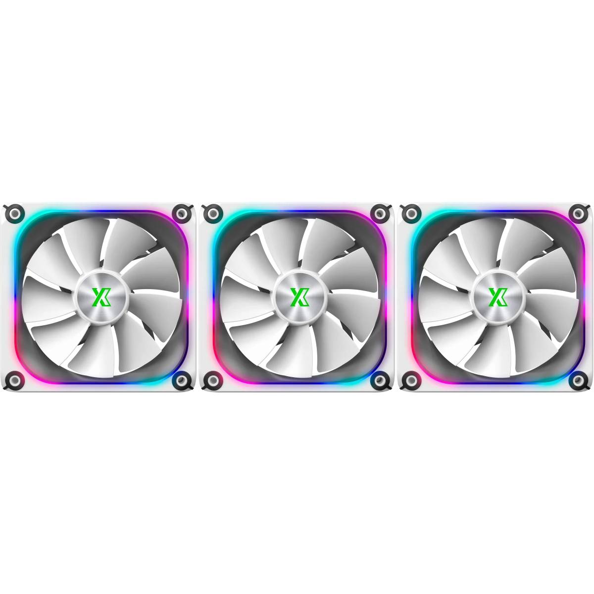 Вентилятор 12x12см XASTRA FZ120W ARGB triple pack (FZ120-3WA-CXX-GL), 3шт