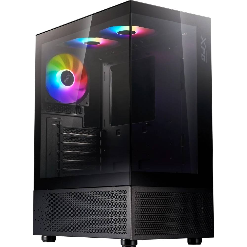 Корпус XPG INVADER X MINI Black INVADERXMINIMT-BKCWW, без БП, ATX