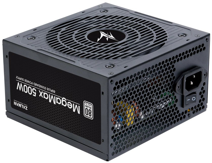 Блок питания 500Вт, Zalman ZM500-TXII, 80 Plus Standard, APFC, ATX
