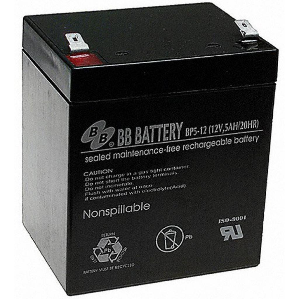 12V / 5Аh, аккумулятор для UPS, B.B. Battery BP 5-12