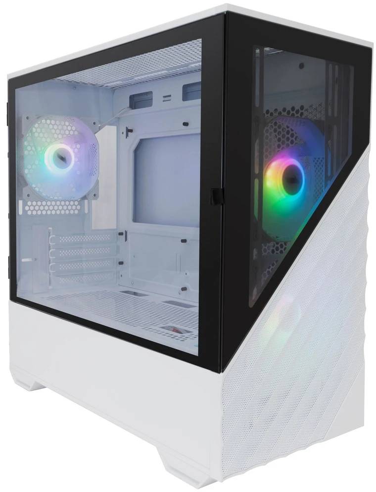 Корпус 1stPlayer DK D7 ARGB White (D7-WH-3F7-W), без БП, mATX