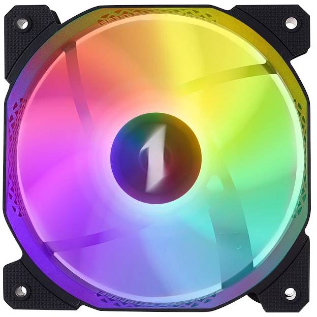 Вентилятор 12x12см 1stPlayer F1R Reverse FRGB Black (F1R-BK-3P)