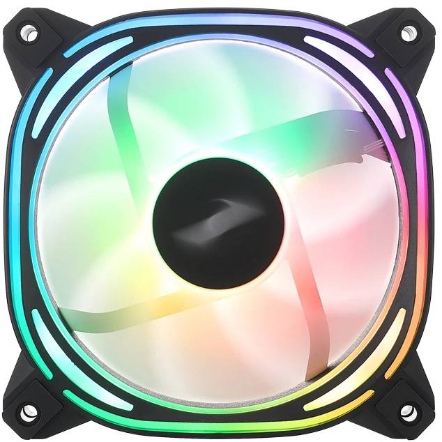 Вентилятор 12x12см 1stPlayer FB7 ARGB Black (FB7-BK)