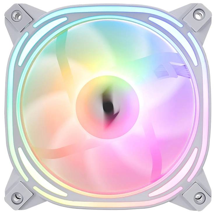 Вентилятор 12x12см 1stPlayer FB7 ARGB White (FB7-WH)