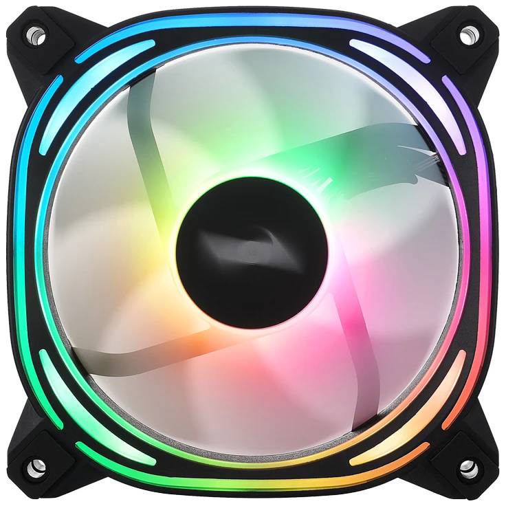 Вентилятор 12x12см 1stPlayer FB7R ARGB Black (FB7R-BK)