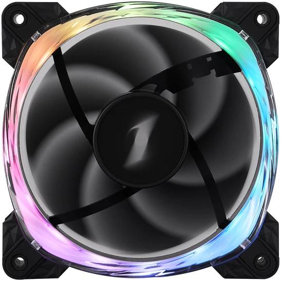 Вентилятор 12x12см 1stPlayer FS7R Reverse ARGB Black (FS7R-BK)