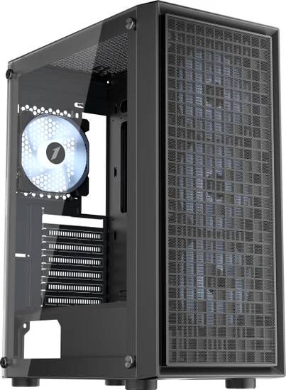 Корпус 1stPlayer GO6 ARGB Black GO6-BK-4FS7, без БП, ATX