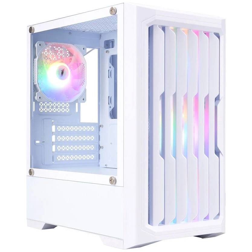 Корпус 1stPlayer BULLET HUNTER H2 White H2-WH-4F1-W, без БП, mATX
