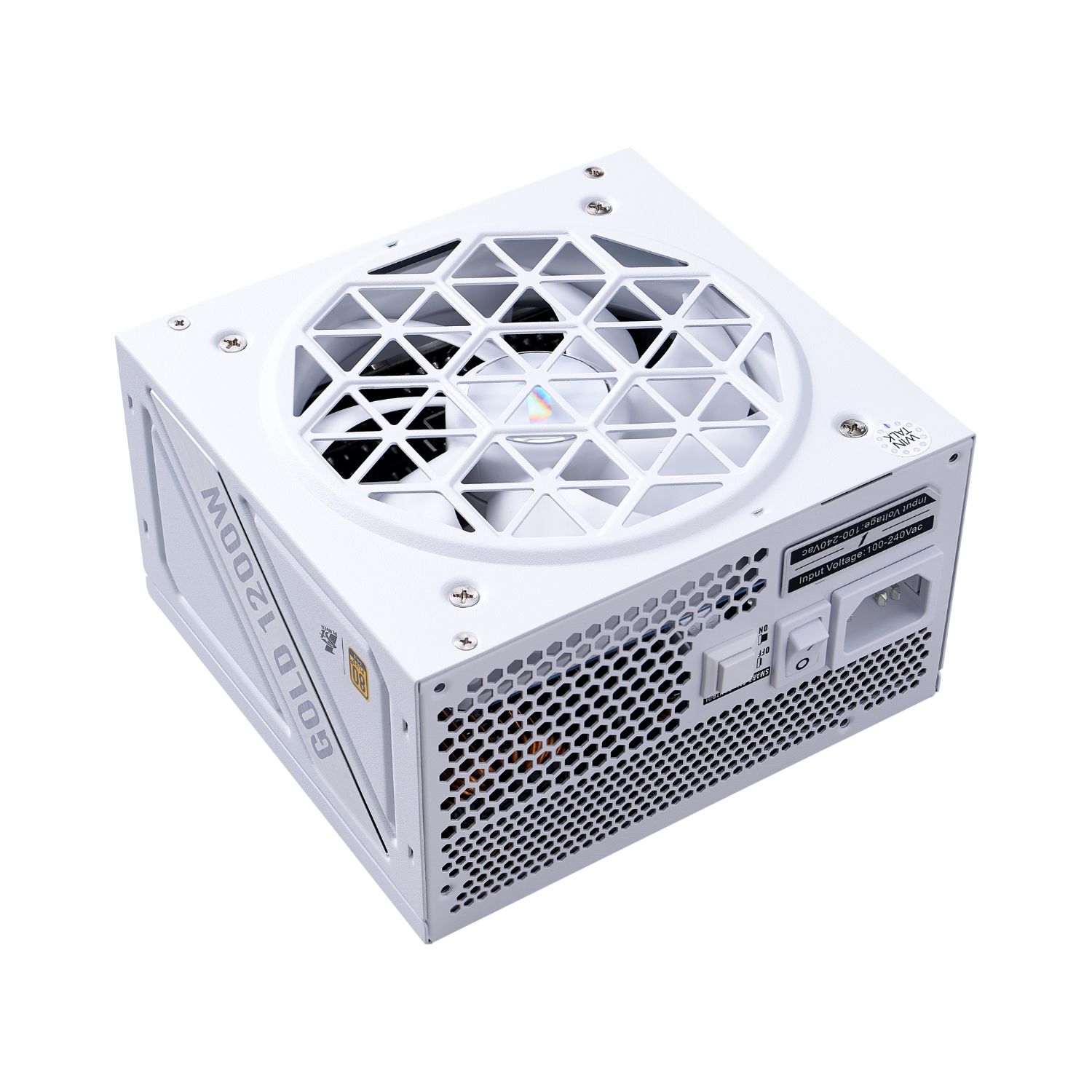 Блок питания 1200Вт, 1stPlayer NGDP Gold White HA-1200BA4-WH, 80 Plus Gold, APFC, ATX