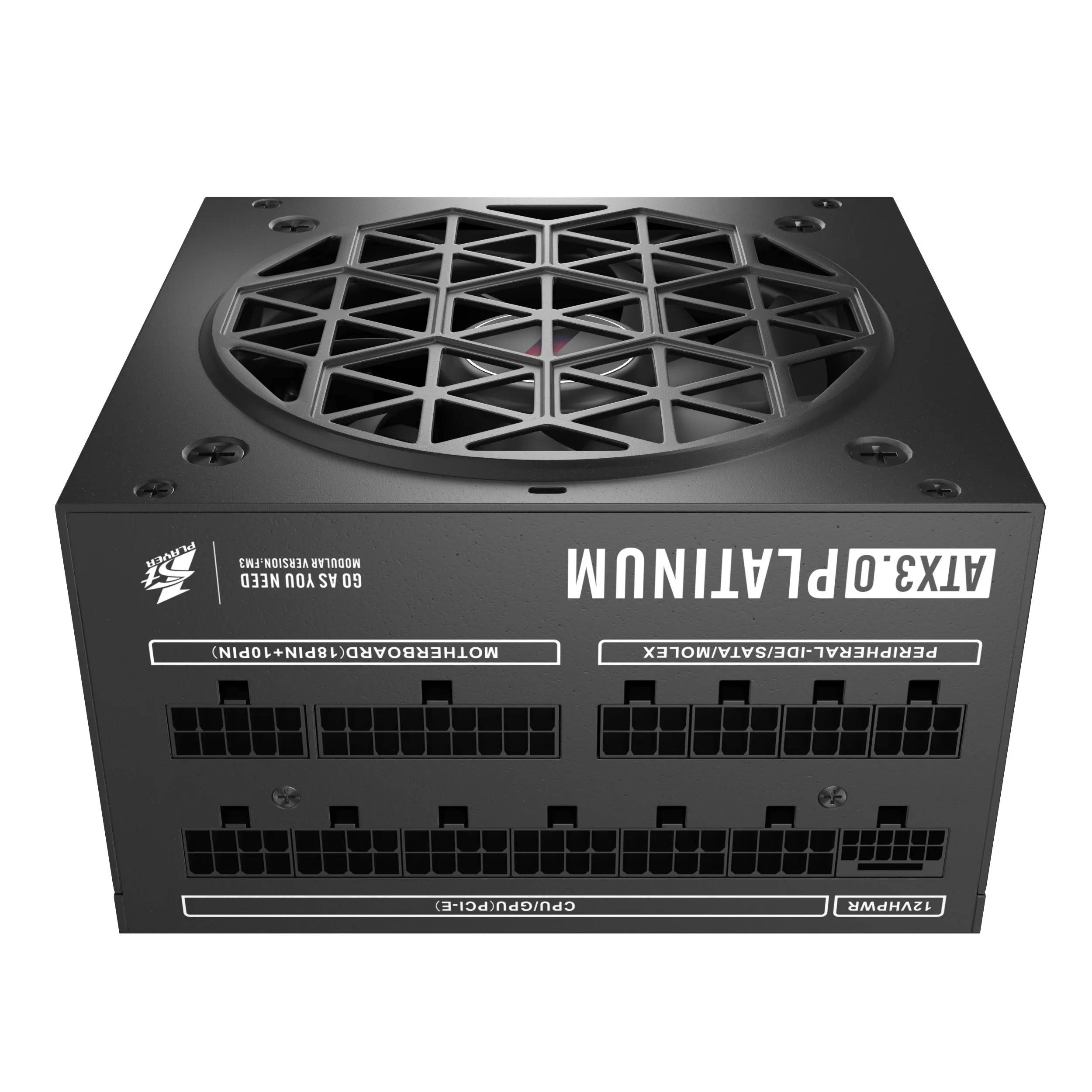 Блок питания 1300Вт, 1stPlayer NGDP Platinum 1300W Black HA-1300BA3-BK, 80 Plus Platinum, APFC, ATX