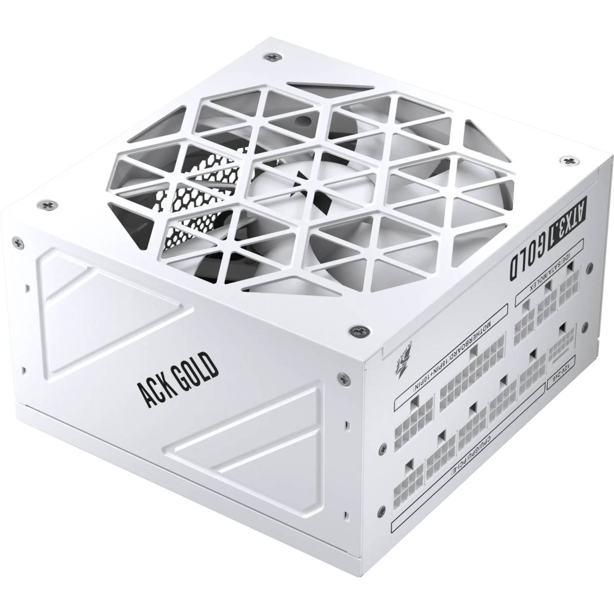 Блок питания 850Вт, 1stPlayer ACK Gold 850W HA-850BA2-WH White, 80 Plus Gold, APFC, ATX