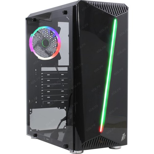 Корпус 1stPlayer RAINBOW R3 Black R3-1R1, без БП, ATX