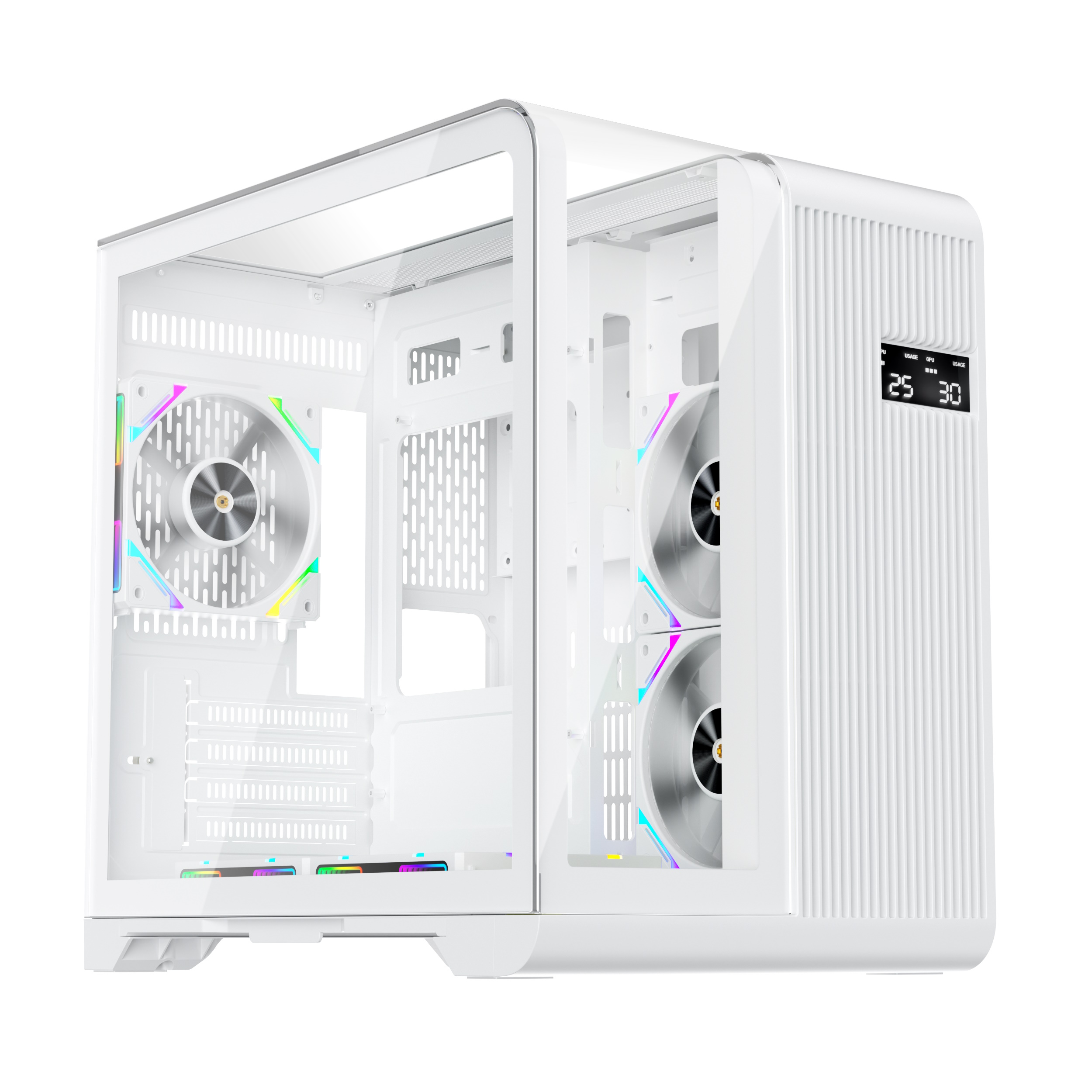 Корпус 1STPLAYER RT5 White  (RT5-WH), без БП, mATX