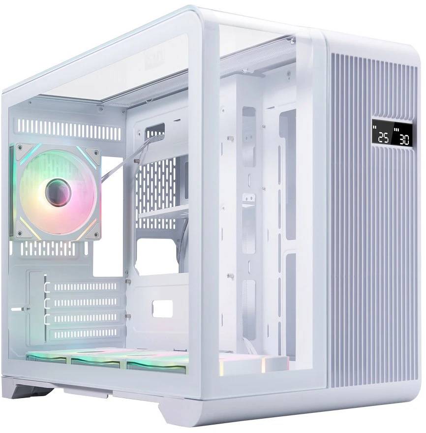 Корпус 1STPLAYER RT6 ARGB White (RT6-WH-3FC7R-W-1FC7-W), без БП, mATX