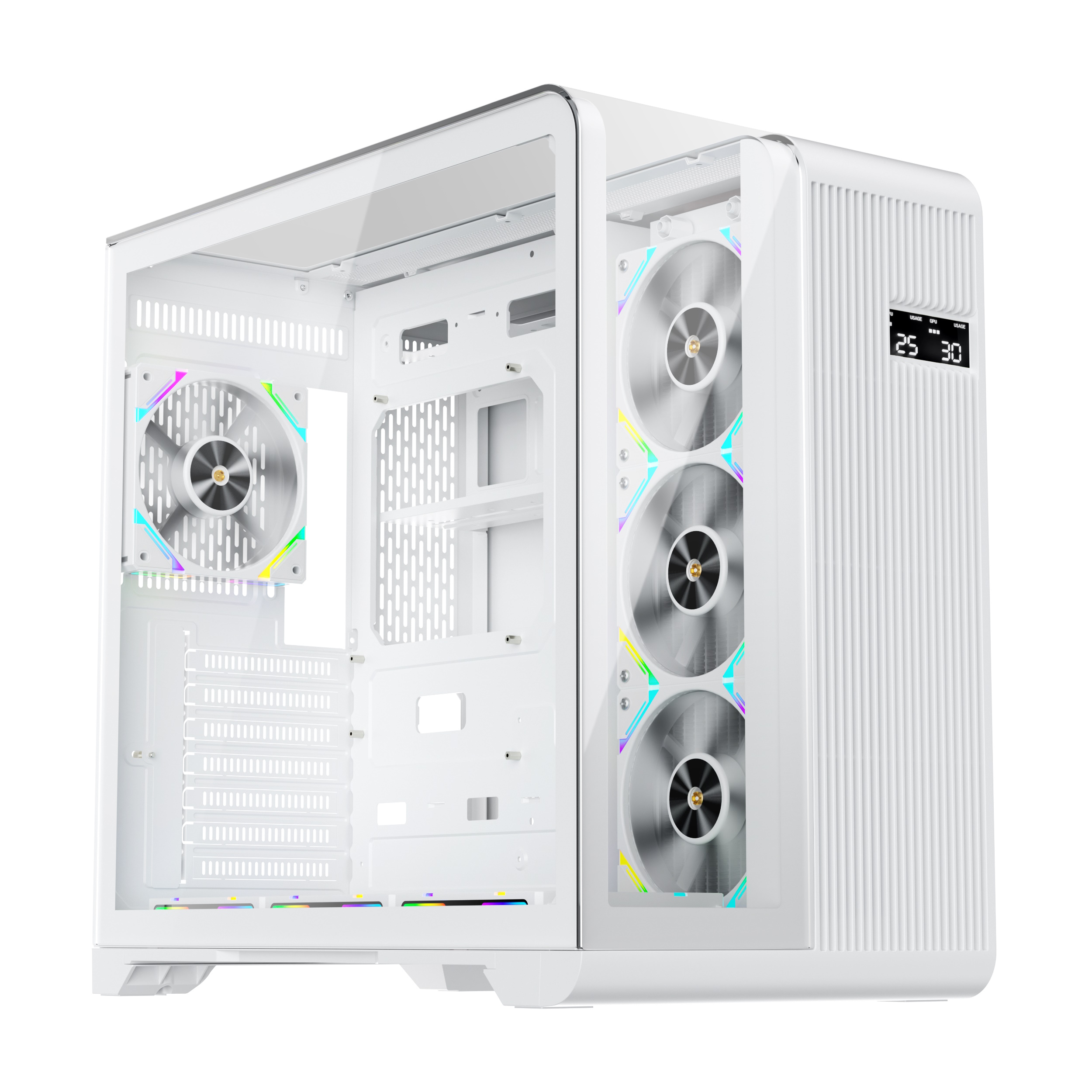 Корпус 1STPLAYER RT7 White (RT7-WH), без БП, mATX