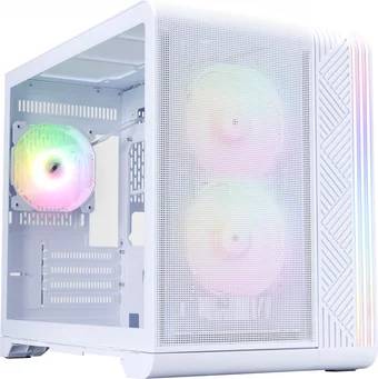 Корпус 1STPLAYER VT6 ARGB White (VT6-WH-3F7-W), без БП, mATX