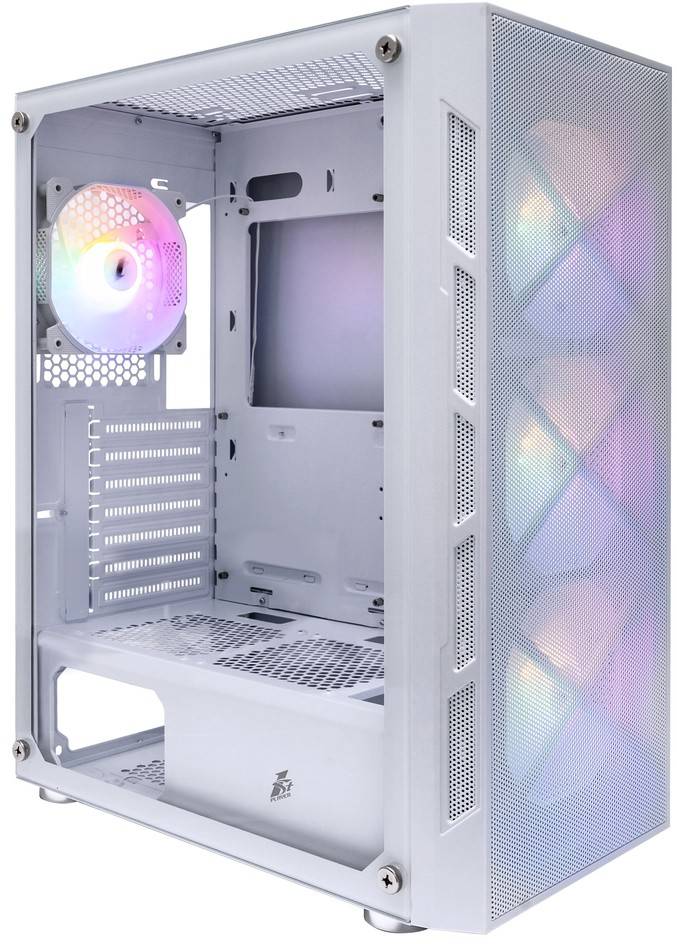 Корпус 1stPlayer FIREBASE XP White XP-WH-4F1-W, без БП, ATX