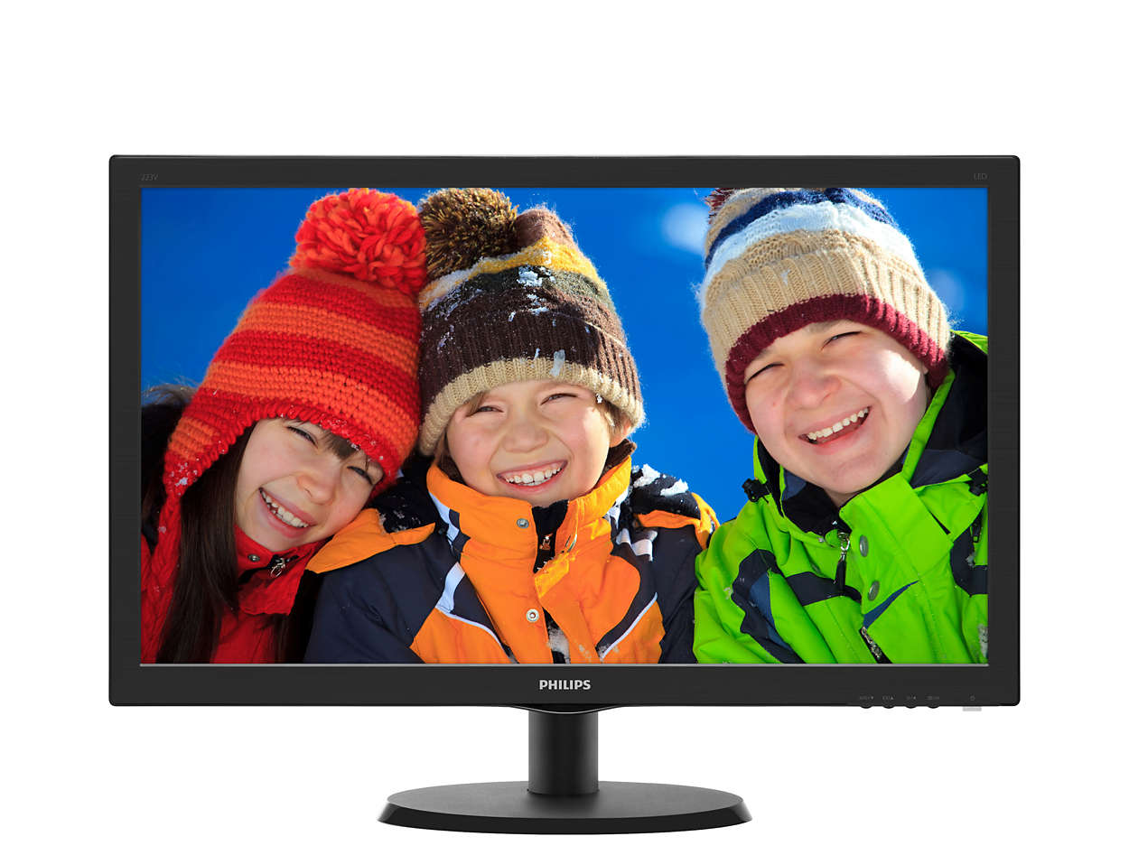 Монитор 21.5" Philips 223V5LHSB2 (00/01), 1920x1080, TN, 60Hz (VGA, HDMI)