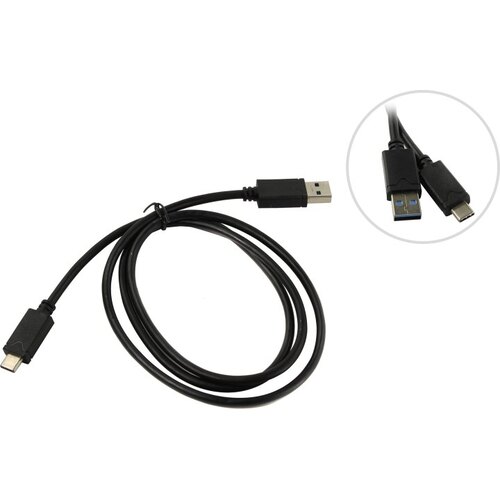 Кабель USB3.0 (M) - USB3.0 Type-C (M), 1м, 5bites TC302-10, черный
