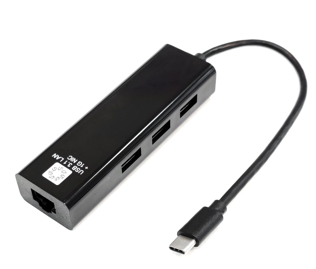 Сетевая карта 5bites UA3C-45-10BK, черный, 100Mbps, USB Type-C