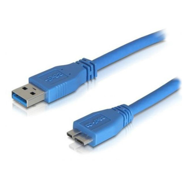 Кабель USB3.0 (M) - USB3.0 microB (M), 1м, 5bites UC3002-010, синий