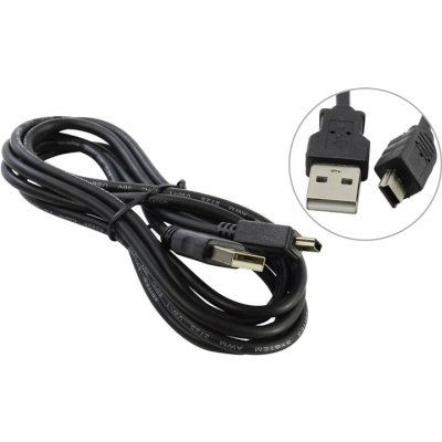 Кабель USB2.0 (M) - miniUSB2.0 (M), 1.8м, 5bites UC5007-018C