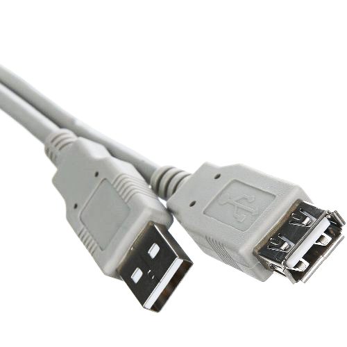 Кабель удлинитель USB2.0 (M) - USB2.0 (F), 1м, 5bites UC5011-010C, белый