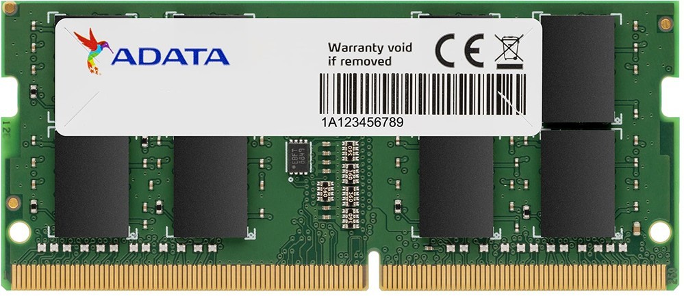 Оперативная память для ноутбука 32Gb AData AD4S320032G22-SGN, SODIMM DDR IV, PC-25600, 3200MHz