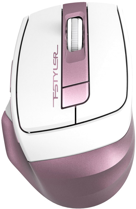 Мышь A4Tech Fstyler FG35, розовый/белый