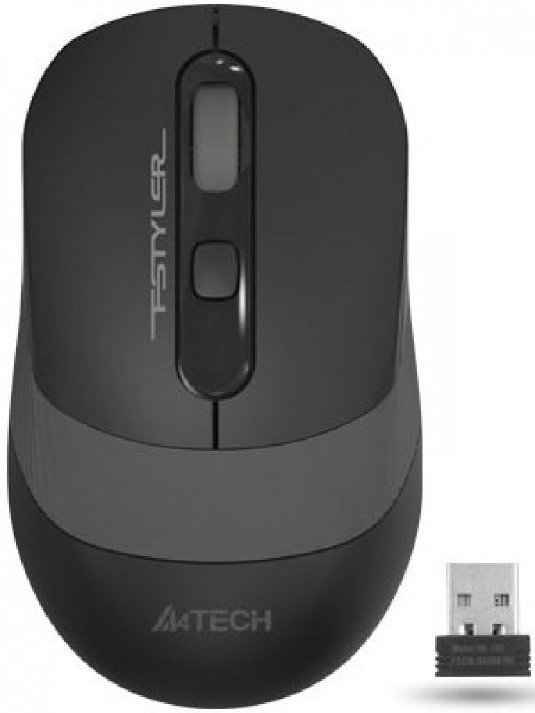 Мышь A4Tech Fstyler FG10, черный-серый