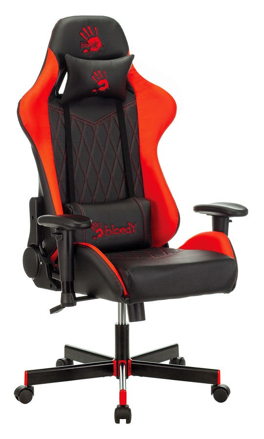 Кресло игровое A4Tech Bloody GC-870, черный-красный