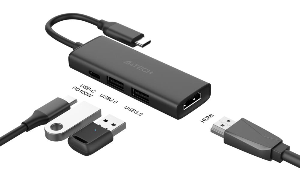 Док-станция A4Tech DST-40C, USB-C
