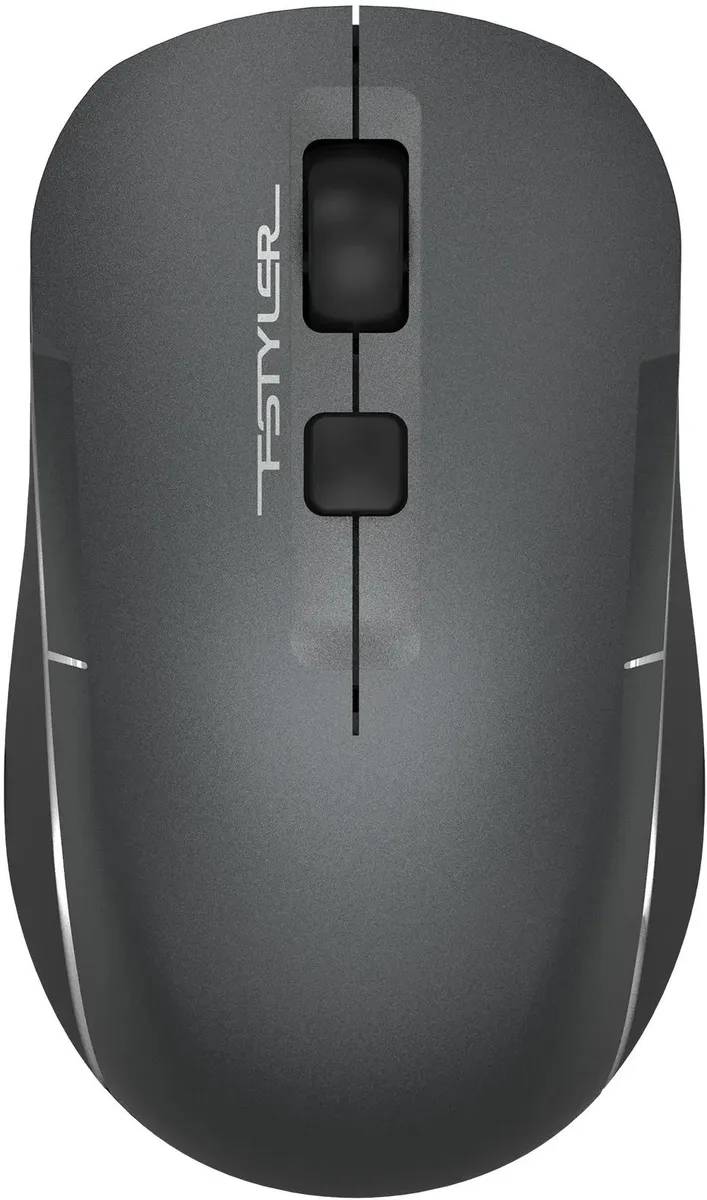Мышь A4Tech Fstyler FB26CS Air2, черный-серый