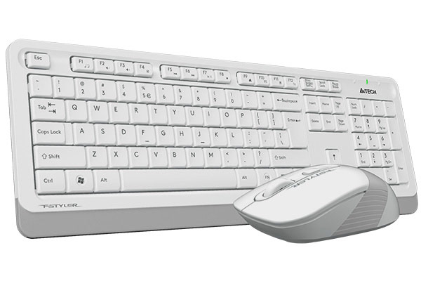 Набор A4Tech Fstyler FG1010S, белый-серый