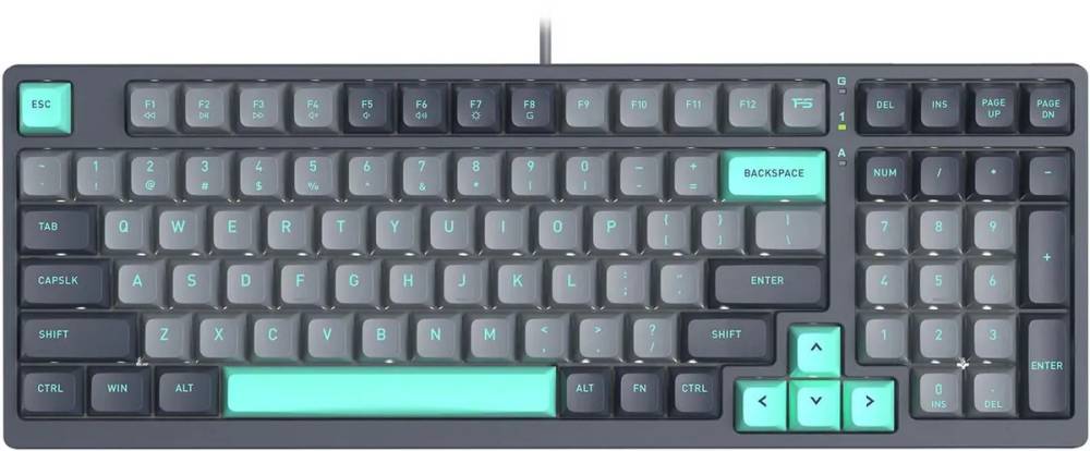 Клавиатура A4Tech Fstyler FS300 Panda Rock, черный-серый