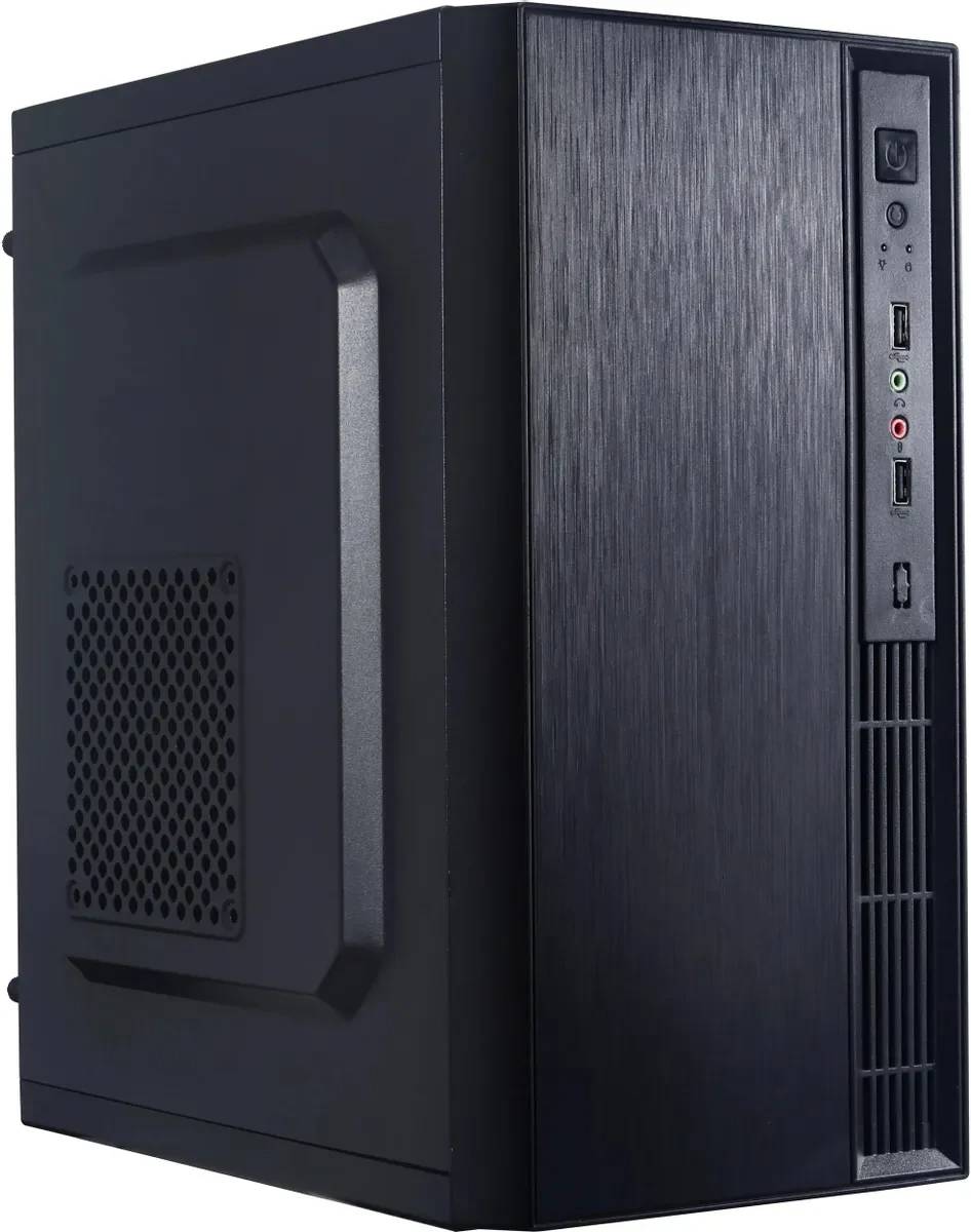 Корпус Accord ACC-241 черный, без БП, mATX (Уценка, небольшая трещина на передней панели)