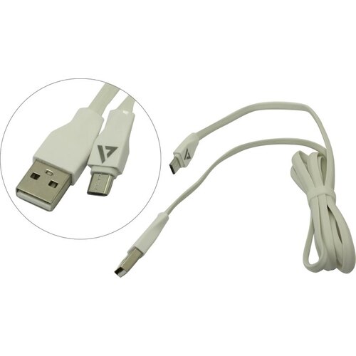 Кабель USB2.0 (M) - microUSB2.0 (M), 1м, ACD ACD-U920-M1W, белый