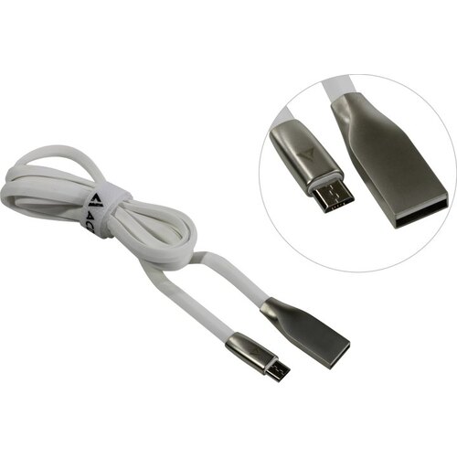 Кабель USB2.0 (M) - microUSB2.0 (M), 1.2м, ACD ACD-U922-M1W, белый