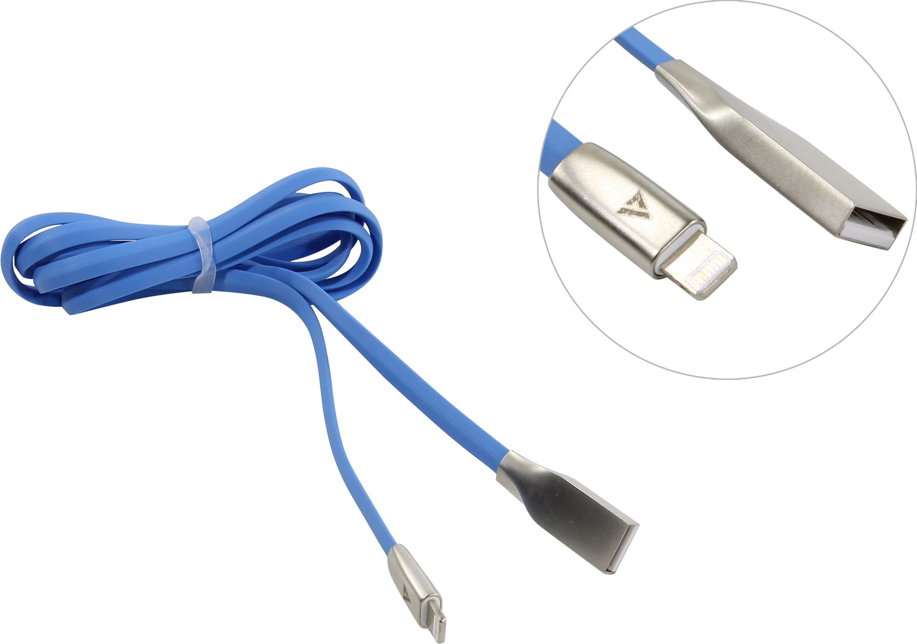 Кабель Lightning (M) - USB2.0 (M), 1.2м, ACD ACD-U922-P5L, синий