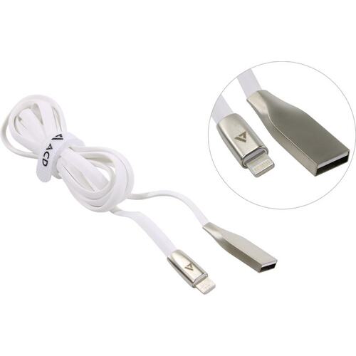 Кабель Lightning (M) - USB2.0 (M), 1.2м, ACD ACD-U922-P5W, белый