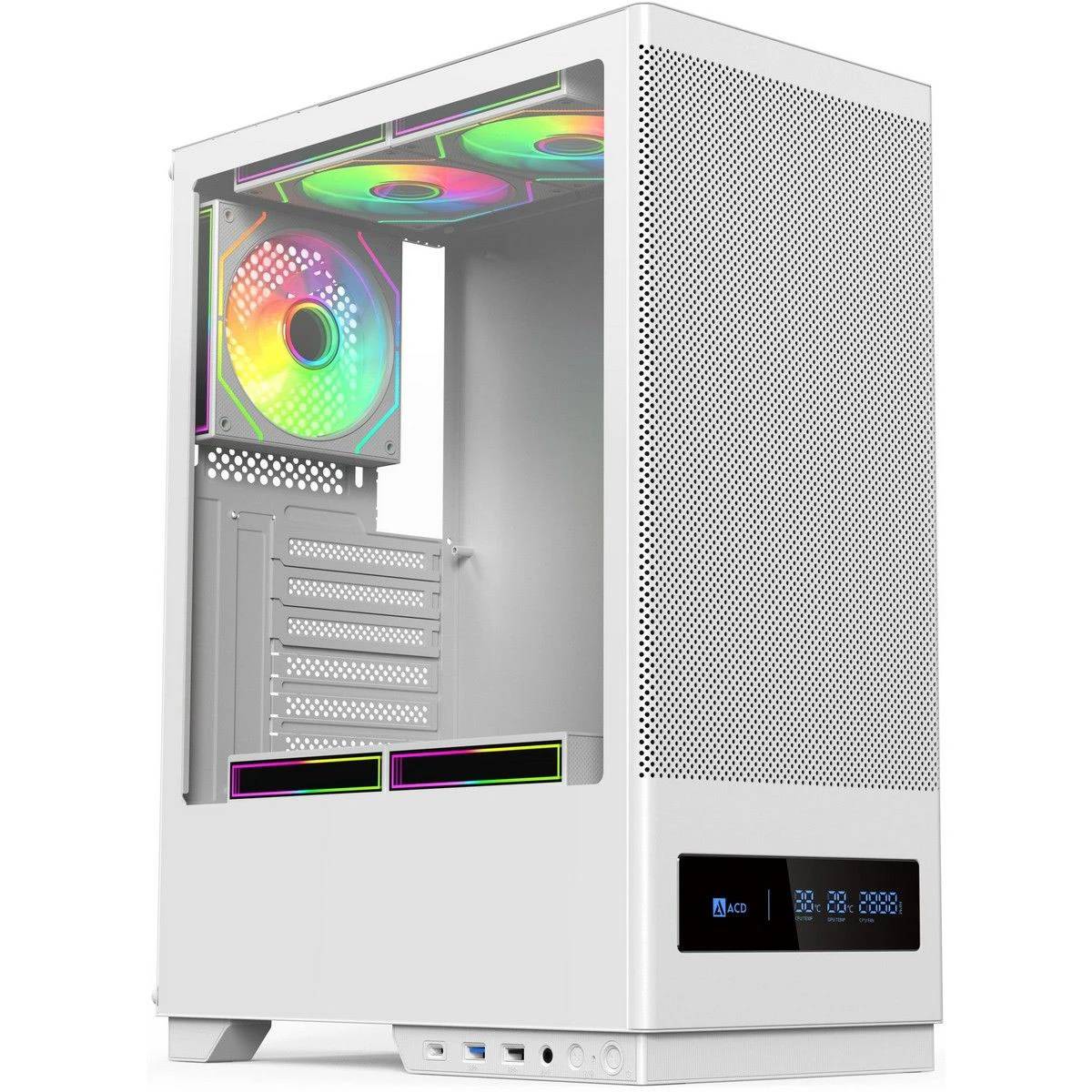Корпус ACD Citadel 108DW White AH-SI1G0W-00, без БП, ATX