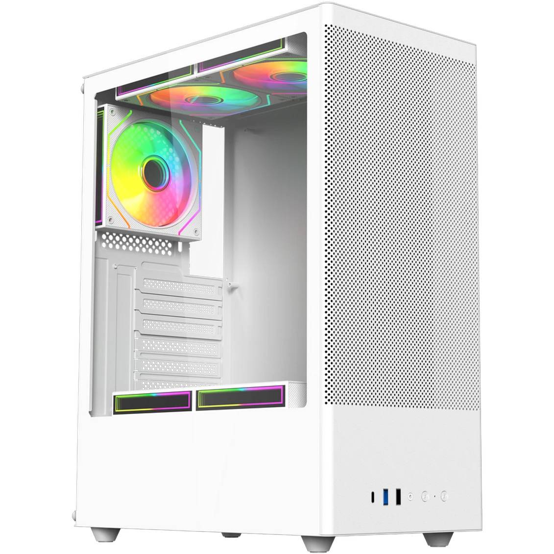 Корпус ACD Citadel 108W White AH-SI2G0W-00, без БП, ATX